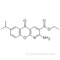 एथिल 2-एमिनो-7-इसोप्रोपाइल-5-ऑक्सो -5 एच-क्रोमेनो [2,3-बी] पाइरीडीन-3-कार्बोक्जिलेट कैस 68301-99-5